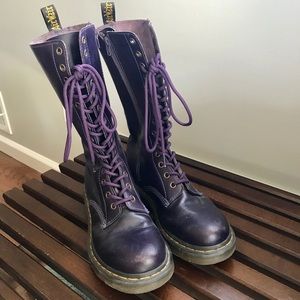 dr martens purple laces